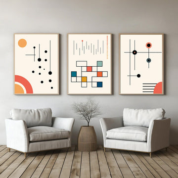 Tableau Art Minimaliste Bauhaus